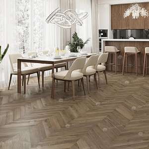 SPC ламинат французская елка Chevron Alpine Дуб Насыщенный ECO 18-4
