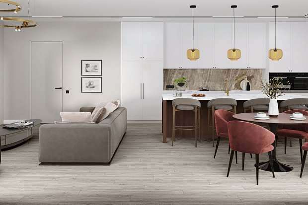 Кварц-винил Damy Floor Family LVT SL3683-6-LVT Дуб Английский