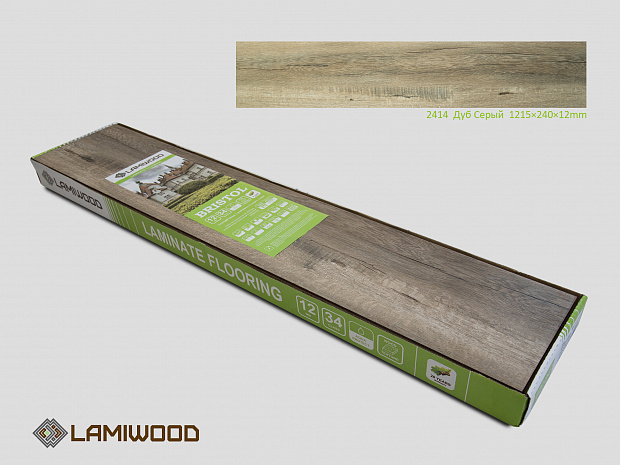 Ламинат Lamiwood Bristol 2414 Дуб Серый