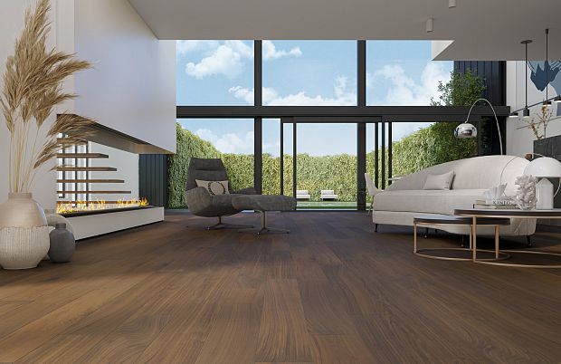 Паркетная доска Quartz Parquet Классик 7 Орех Американский 400-29