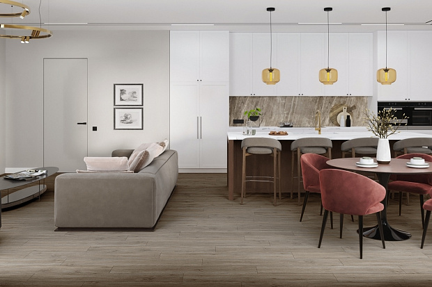 Кварц-винил Damy Floor Family LVT TCM298-26-LVT Дуб Горный