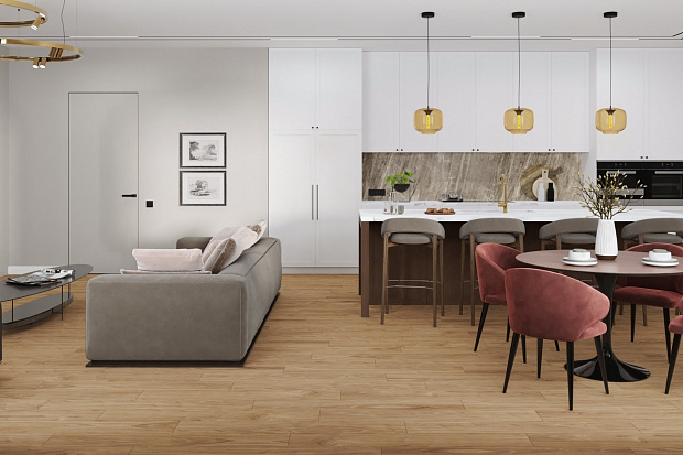 SPC-ламинат Damy Floor Family 0036-2 Орех Европейский