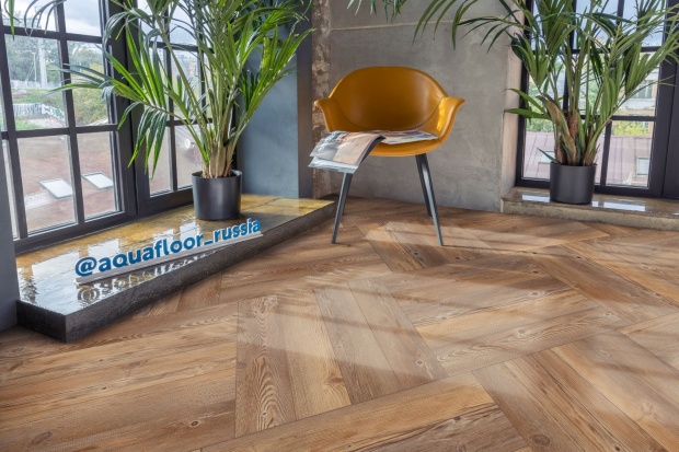 Кварц виниловый ламинат Aquafloor Space Parquet Light AF4504PQL