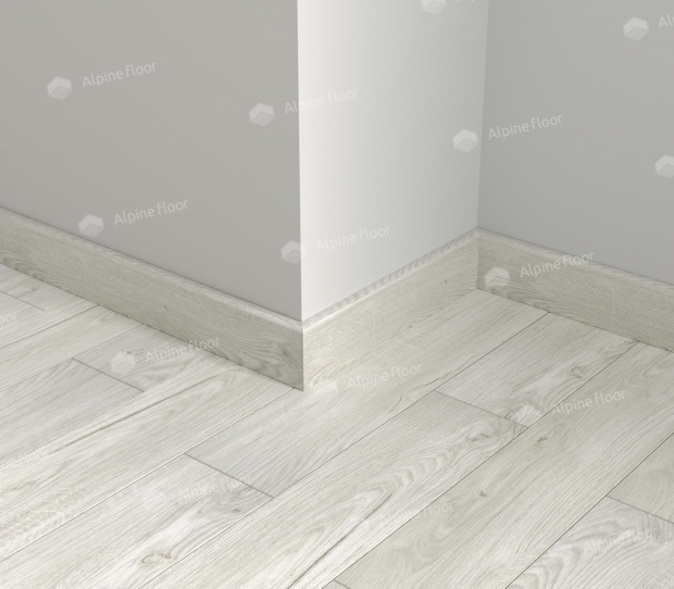 Кварцевый плинтус Alpine Floor Parquet Light Снежный SK 13-11