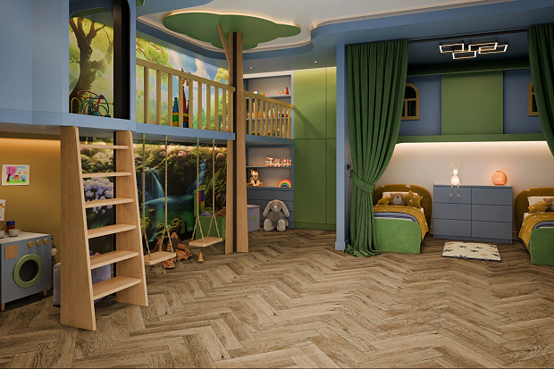 Кварц-винил Damy Floor London LVT 200410EL-01-LVT Кембридж