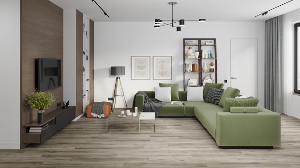 Кварц-виниловая плитка Damy Floor Family LVT Дуб Натуральный 6607-9 — LVT