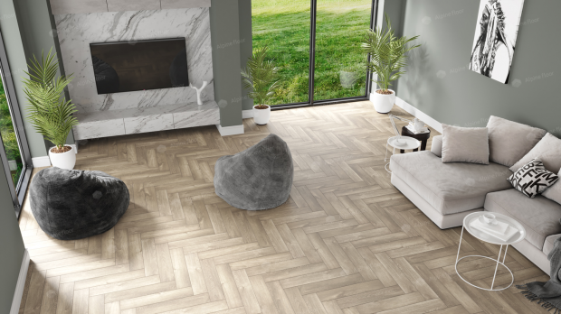 SPC ламинат Alpine Floor Parquet Premium ABA Дуб Натуральный Отбеленный ECO 19-5