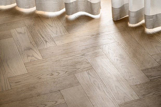 Паркетная доска Quartz Parquet Штучный паркет Дуб Бисквитный 44-1258-07