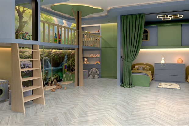Массивная доска Damy Floor Ванильный Евростандарт