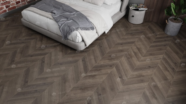 Клеевой кварц-винил Alpine Floor Chevron LVT Дуб Антарес ECO 20-9