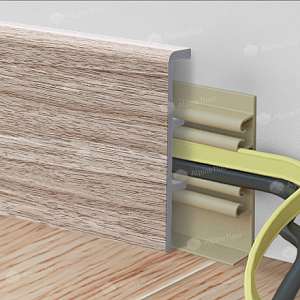 Кварцевый плинтус Alpine Floor Rico Concept 80 Кипарис альпийский RC80104