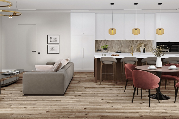 SPC-ламинат Damy Floor Family JC8271-7 Дуб Изысканный