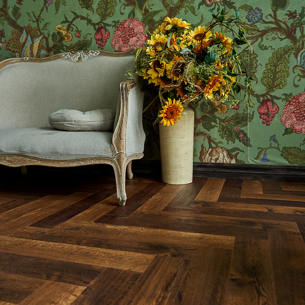 Vinilam Parquet Herringbone Glue GD11155  (Паркет Парижский)