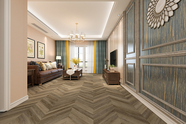 SPC-ламинат Damy Floor Chevron DF06-Ch Амбуаз