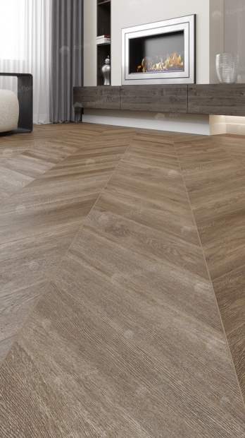 Клеевой кварц-винил Alpine Floor Chevron LVT Макадамия ECO 20-5