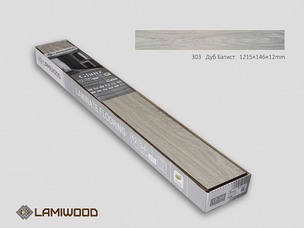 Ламинат Lamiwood Glanz 303 Дуб Батист